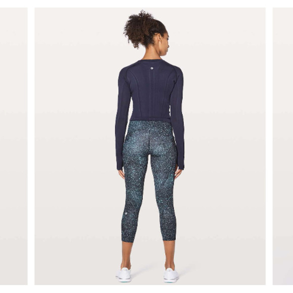 Lululemon Women's Lead The Pack Crop 23" Leggings Mineralize Multi Size 6 EUC - Picture 2 of 14